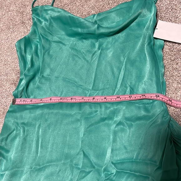 NWOT Saylor Mykonos Cowl Neck Satin Dress size small - Picture 4 of 6